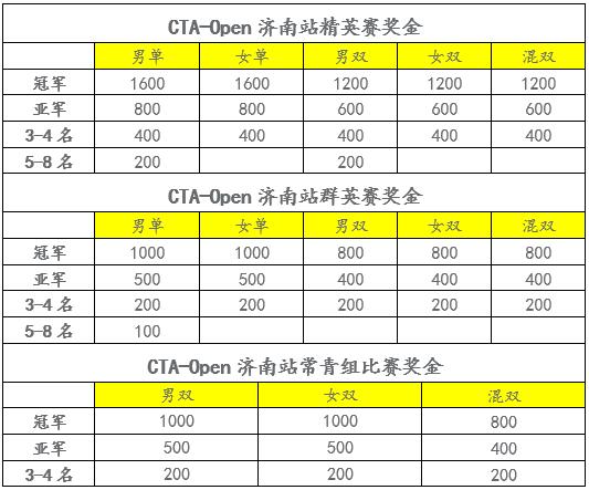 2019年中国业余网球公开赛――济南白金赛补充通知