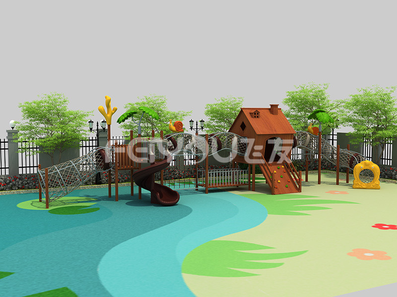 木质组合滑梯-003