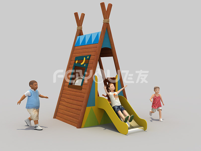 木质组合滑梯-025