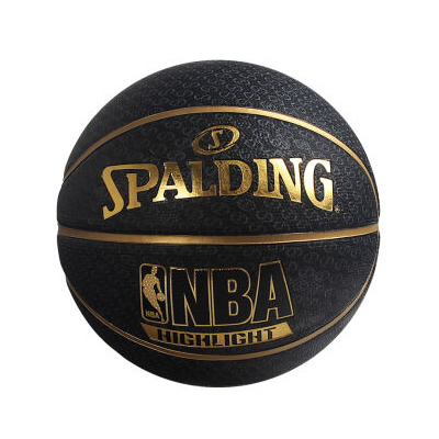 斯伯丁NBA金色橡胶室外篮球