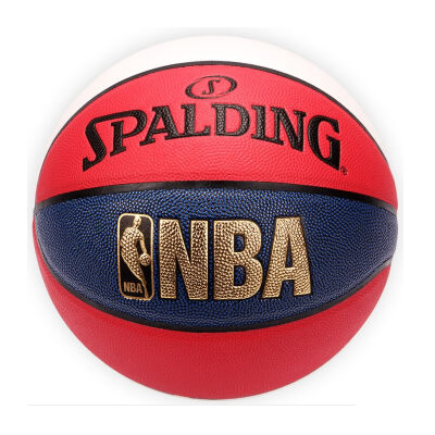 斯伯丁NBA红白蓝三色篮球
