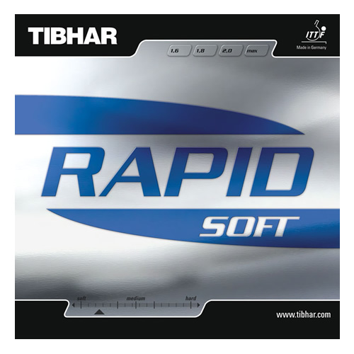 挺拔RAPID SOFT(雷劈易控型)乒乓球套胶