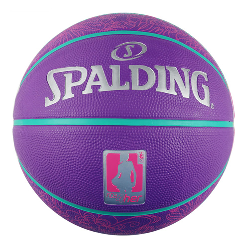 斯伯丁nba4her女子6号篮球(紫色)