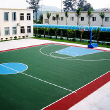 北京硅PU篮球场设计施工宣武区室内球场地胶铺装