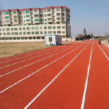 学校绿色环保复合型塑胶跑道 厂家直销塑胶跑道材料 运动场馆体育操场田径运动跑道 塑胶跑道