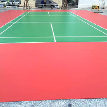 天津北辰球场地坪铺装水性丙烯酸网球场地面施工公司