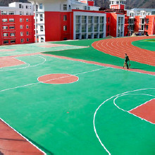 北京石景山区硅PU弹性塑胶地面施工篮球场面层建设