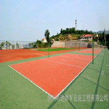 天津南开区丙烯酸篮球场地面施工橡胶运动地坪铺设