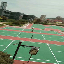 户外体育场地施工辽宁丹东丙烯酸网球场地面铺设
