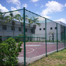 朋英 ** 贵州 体育设施围网 耐候牢固球场灯光围网 菱形孔勾花围网
