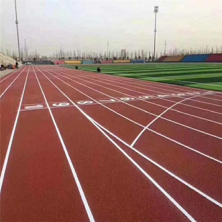 胜鑫体育生产 预制塑胶跑道 操场塑胶跑道 施工