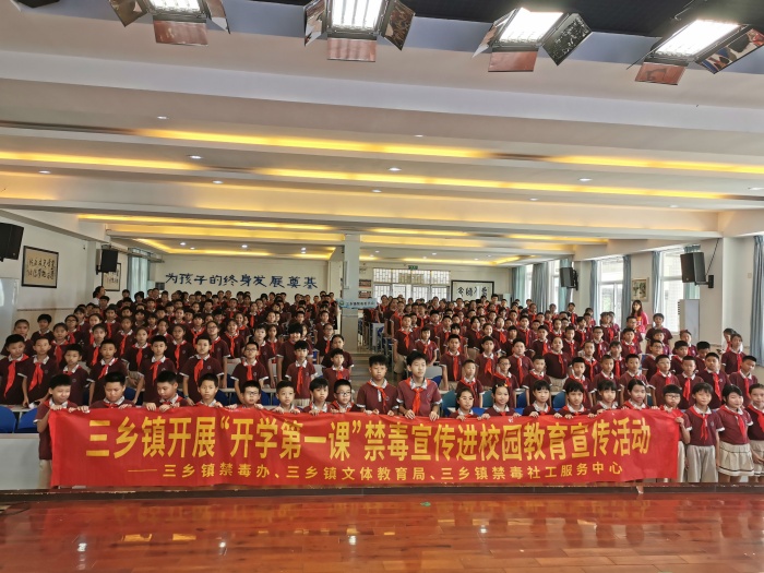新圩小学开展“学禁毒知识，做无毒少年”禁毒教育讲座
