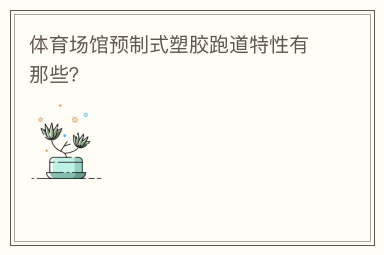 体育场馆预制式塑胶跑道特性有那些？