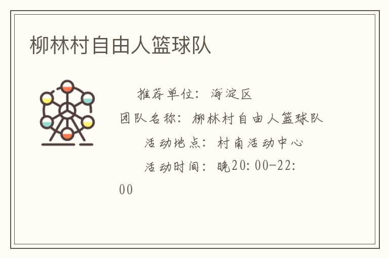 柳林村自由人篮球队