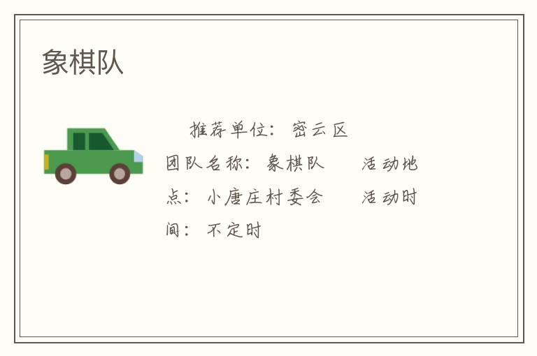 象棋队