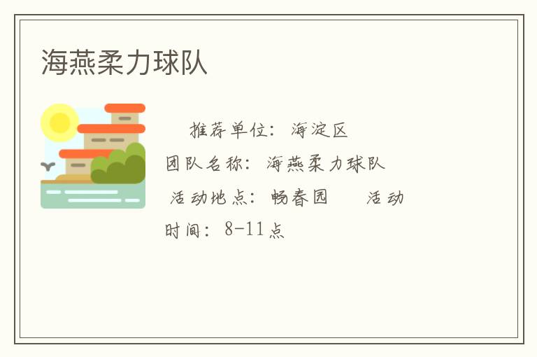 海燕柔力球队