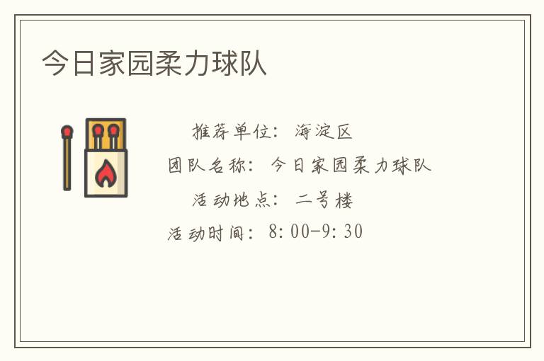 今日家园柔力球队