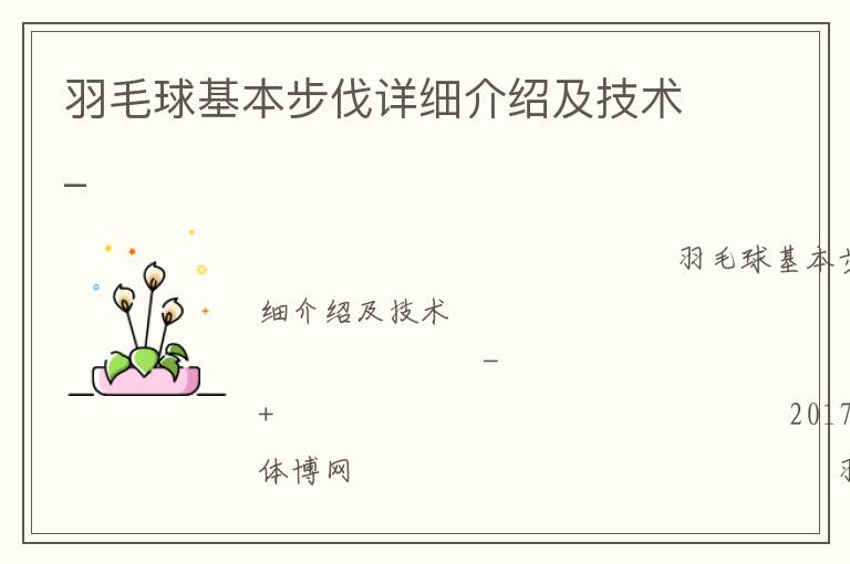 羽毛球基本步伐详细介绍及技术_