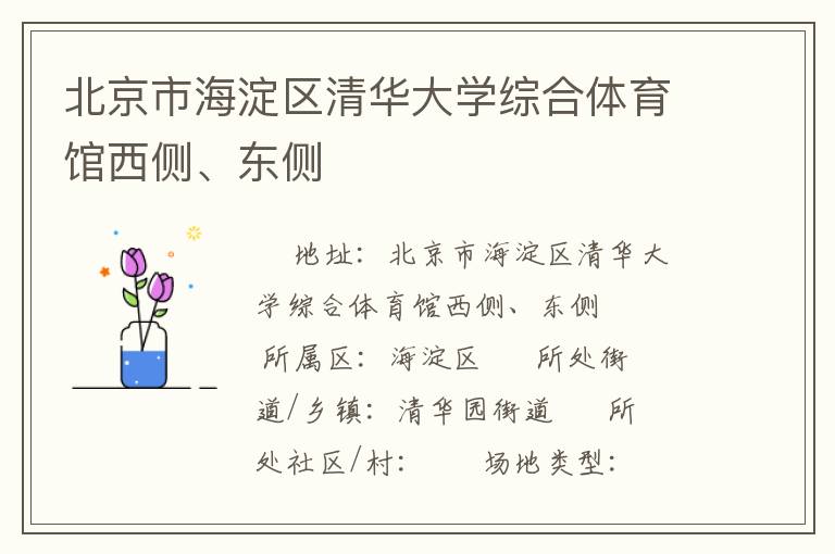 北京市海淀区清华大学综合体育馆西侧、东侧