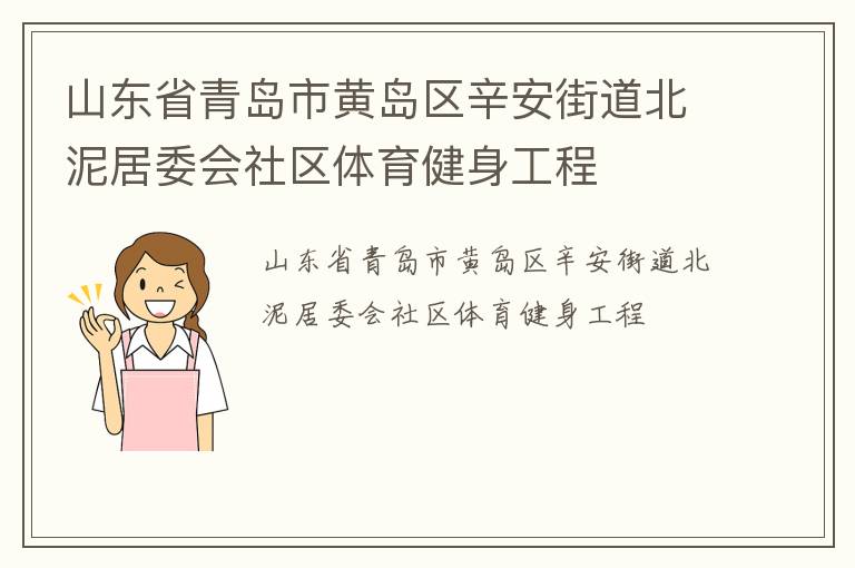 山东省青岛市黄岛区辛安街道北泥居委会社区体育健身工程