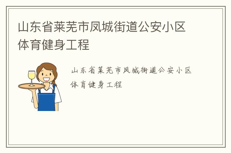 山东省莱芜市凤城街道公安小区体育健身工程
