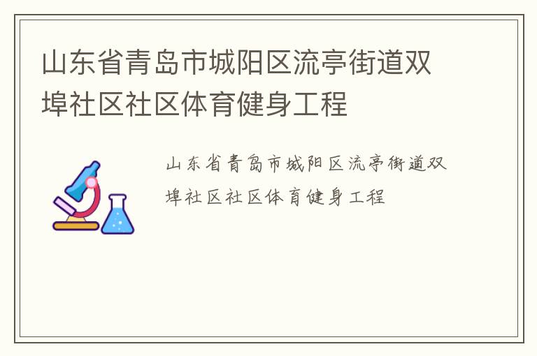 山东省青岛市城阳区流亭街道双埠社区社区体育健身工程