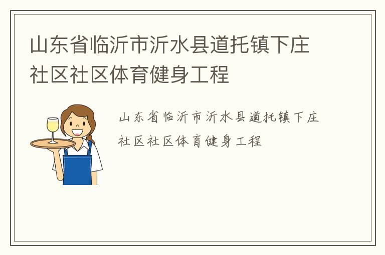 山东省临沂市沂水县道托镇下庄社区社区体育健身工程