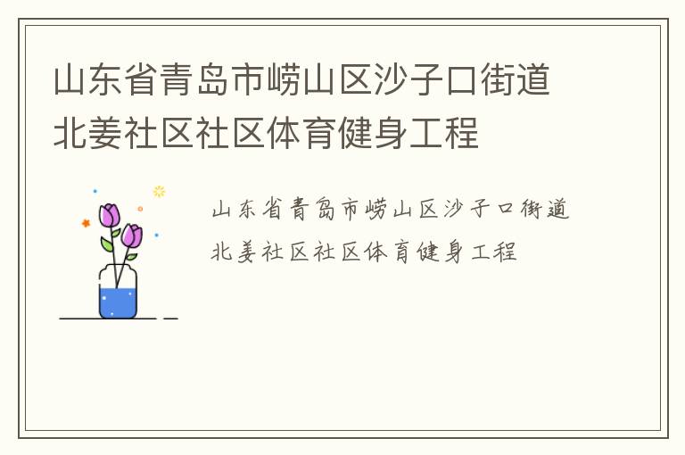 山东省青岛市崂山区沙子口街道北姜社区社区体育健身工程