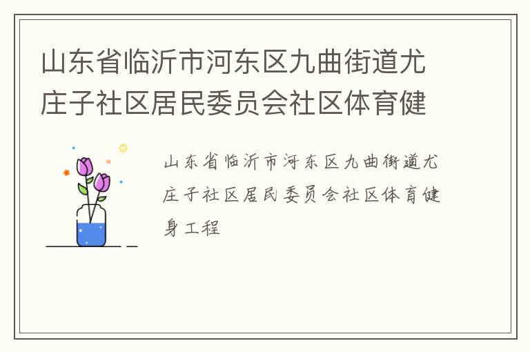 山东省临沂市河东区九曲街道尤庄子社区居民委员会社区体育健身工程
