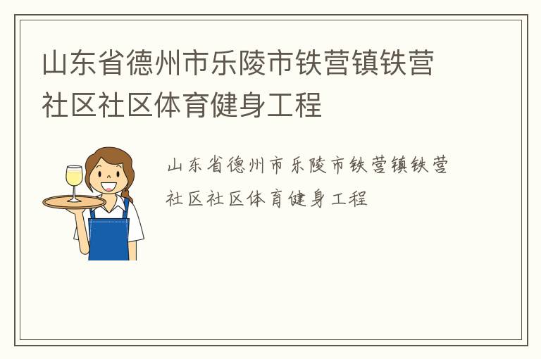山东省德州市乐陵市铁营镇铁营社区社区体育健身工程
