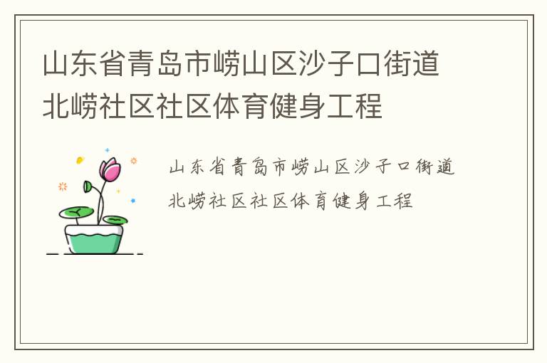 山东省青岛市崂山区沙子口街道北崂社区社区体育健身工程
