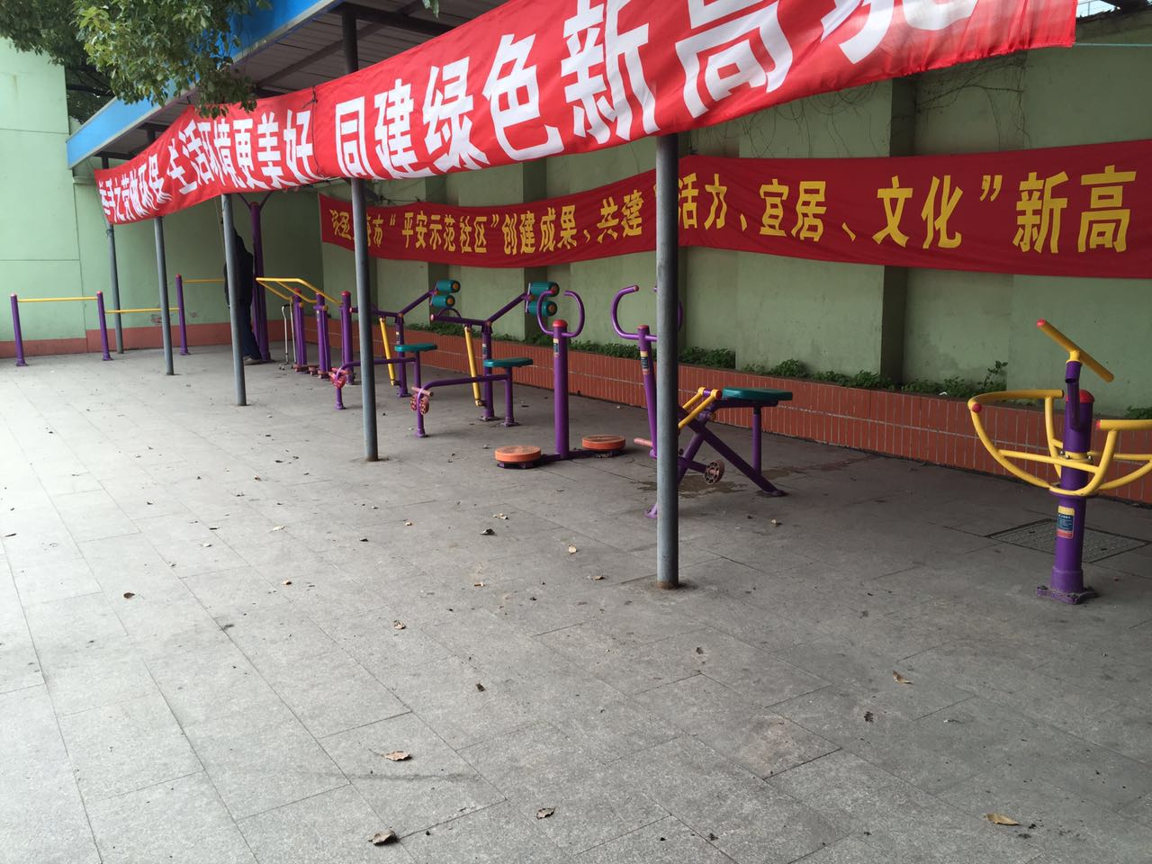 逸仙一村二居委健身苑点一