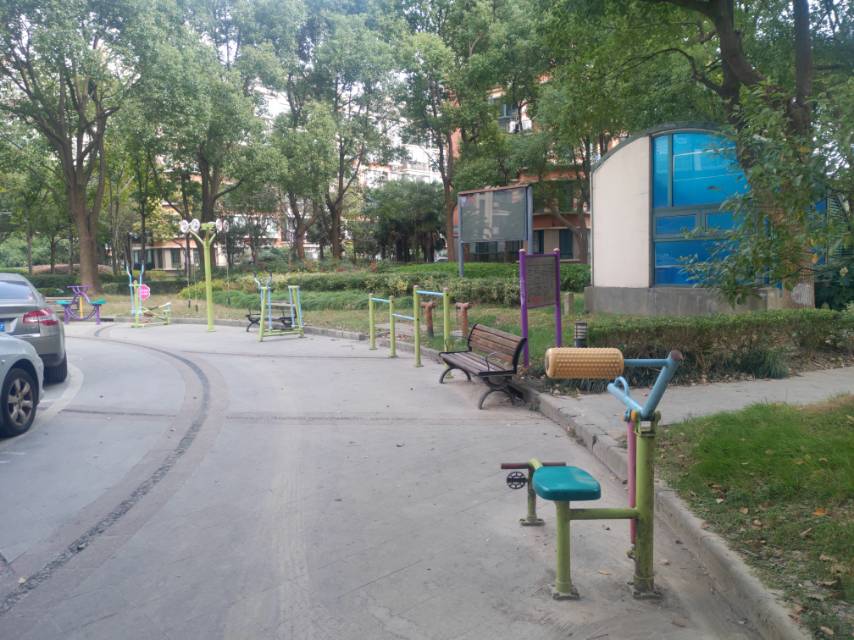 龙臣居委丽都康城小区市民益智健身苑点