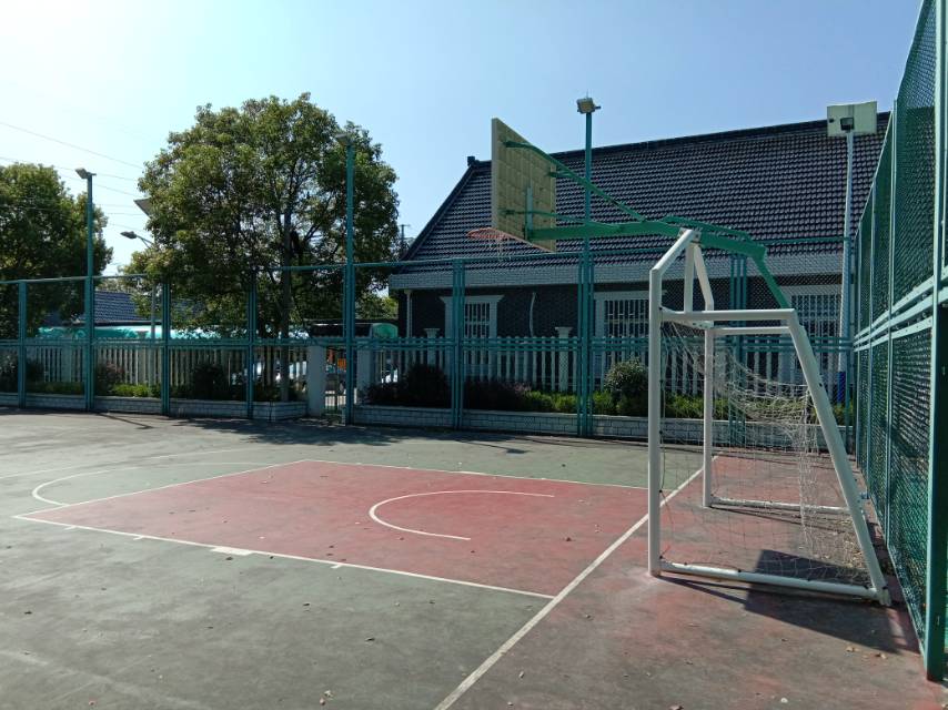陈家镇晨光村共公运动场篮球场