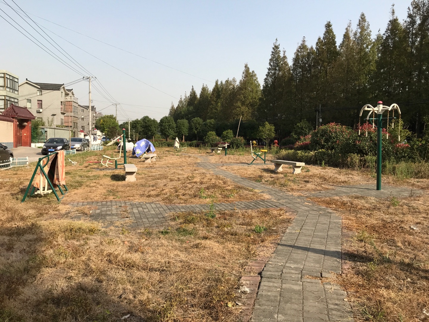 嵩山村顾介台美丽乡村健身点