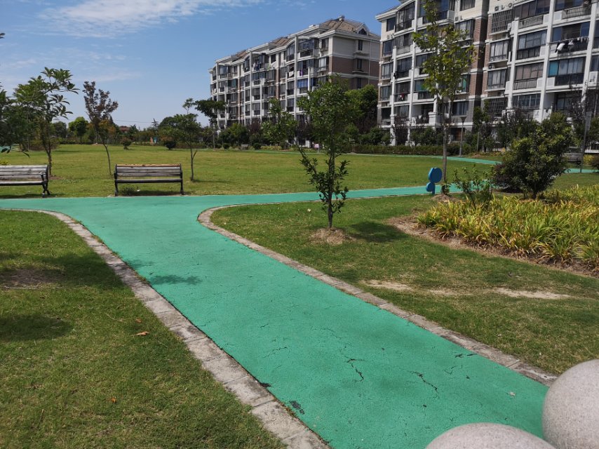 漕泾镇绿地小区市民健身步道