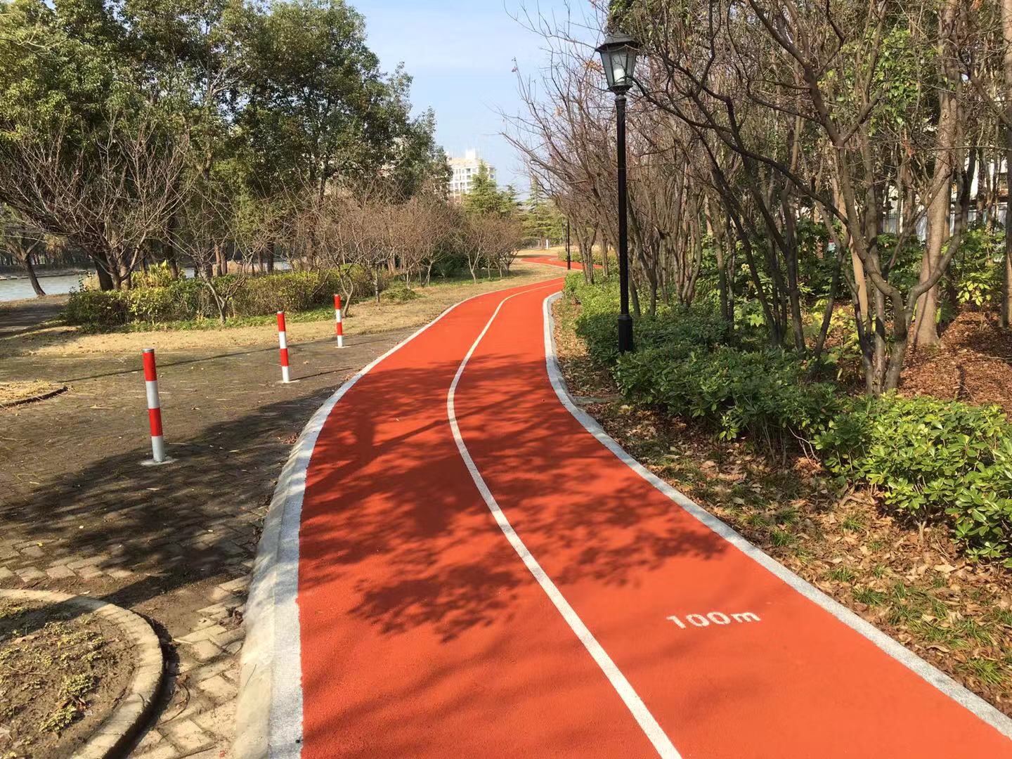 方松街道景怡花苑西侧市民健身步道