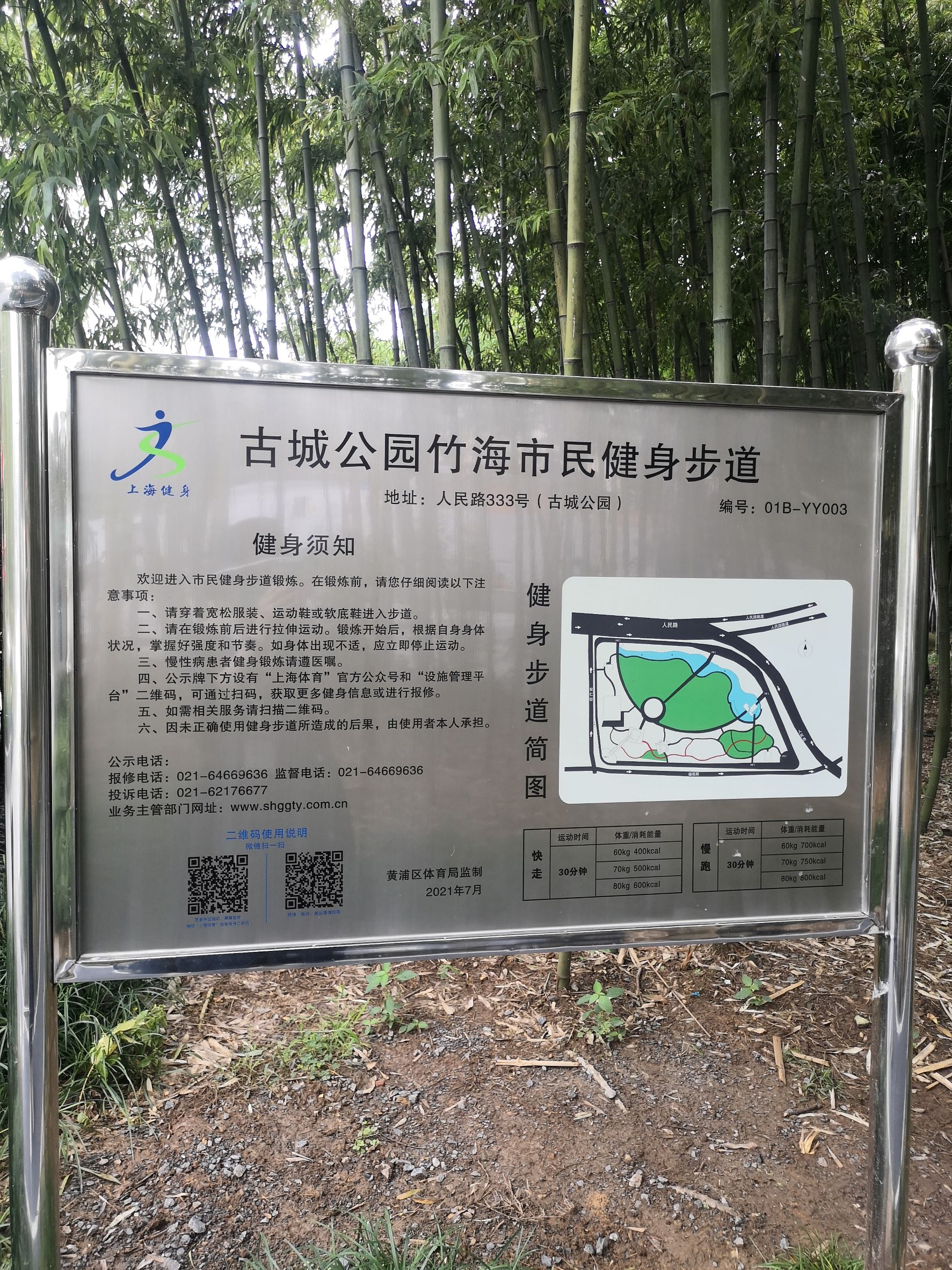 古城公园竹海市民健身步道