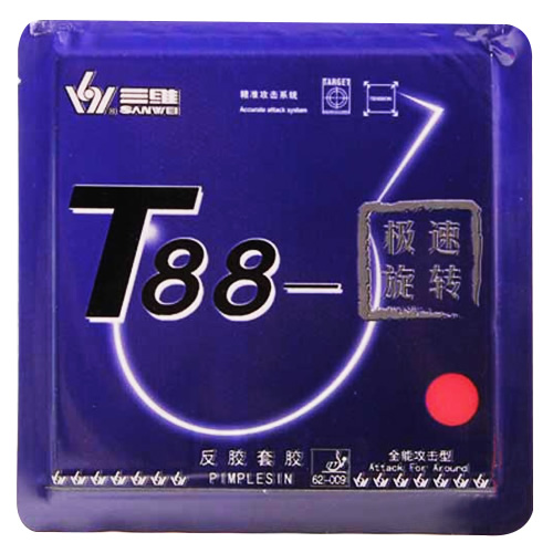 三维T88-极速旋转乒乓球套胶