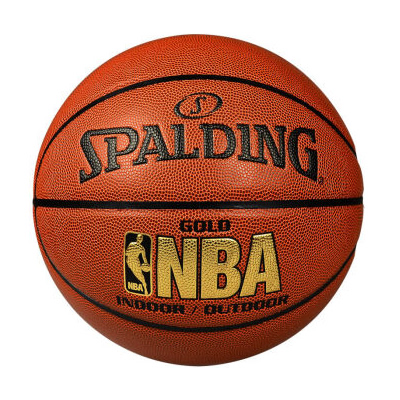 斯伯丁NBA LOGO金色经典篮球