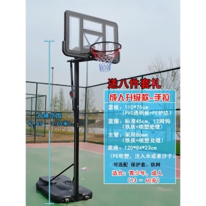 篮球架成人家用户外运动篮球框架免打孔室内投篮架子儿童标准可升降伸缩可移动便携式室外可扣篮 1.5 -