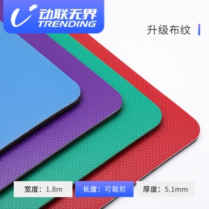 动联无界 健身房地垫室内运动地胶羽毛球乒乓球篮球场地胶垫健身pvc塑胶地胶加厚5.0