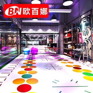 欧百娜（OBANA）健身房地胶垫 少儿体适能定制地胶健身工作室功能性运动pvc地板胶