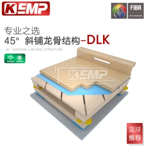 KEMP篮球馆枫木羽毛球场枫桦木室内体育馆比赛专用实木运动木地板