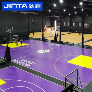 劲踏（JINTA）运动地胶 室内篮球场地胶羽毛球场地胶垫pvc塑胶地板气排球乒乓球地垫 尊享型