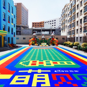 欧百娜 户外篮球场地拼装地胶  室内防滑拼接悬浮地板