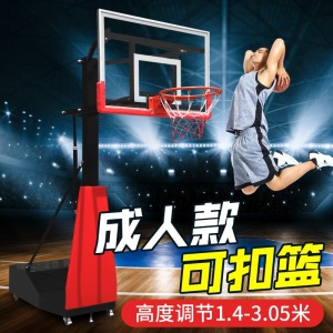 篮球架成人标准户外家用篮球框简易移动可升降青少年家用学校室内篮球架子