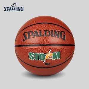 SPALDING斯伯丁篮球7号球正品成人学生nba男子室内外水泥地木地板PU比赛用球防滑耐磨篮球 74-412