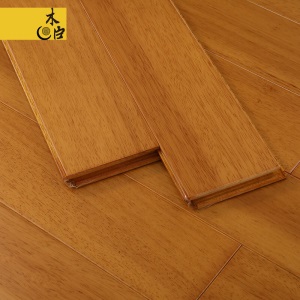 木臣实木地板厂家直销番龙眼锁扣地暖E0级环保进口纯原木18mm 番龙眼本色（910×110×18）