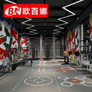 欧百娜（OBANA）健身房地胶垫 少儿体适能定制地胶健身工作室功能性运动pvc地板胶
